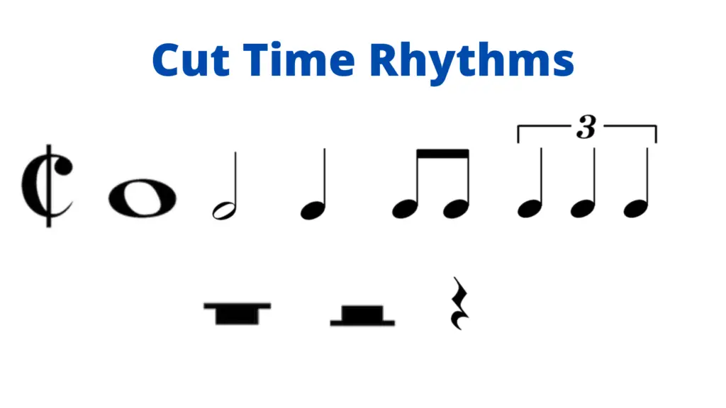cut time meter rhythms teaching rhythm to beginners