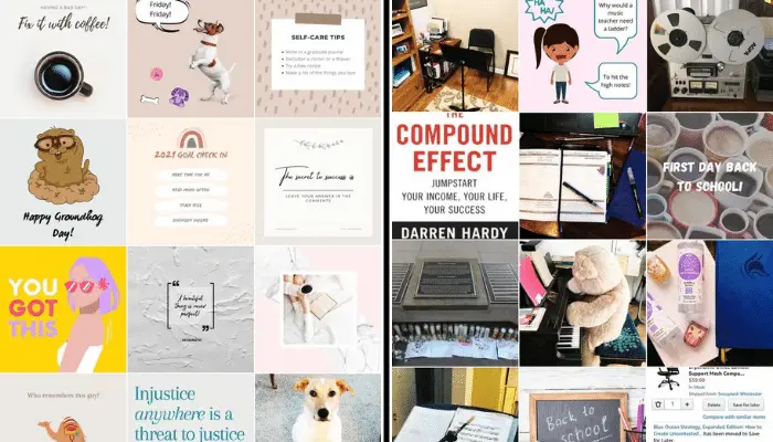 Instagram branding example